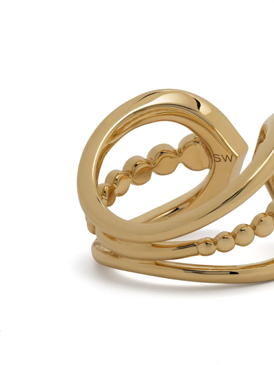 Sara Weinstock 18kt Yellow Gold Lucia Diamond Claw Ring In Gelb