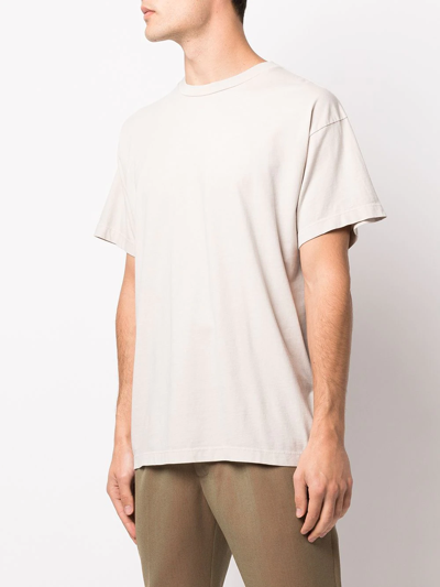 Shop Fear Of God 7 Print Vintage-effect T-shirt In Nude