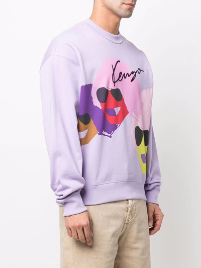 Shop Kenzo Tribute Sweatshirt In Violett