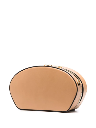 Shop See By Chloé Shell Leather Crossbody Bag In Nude