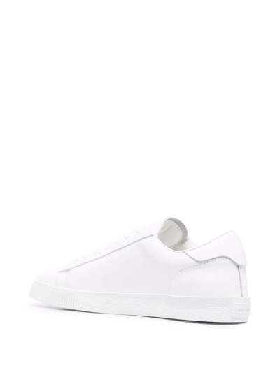 Shop Dsquared2 Logo-print Lace-up Sneakers In White