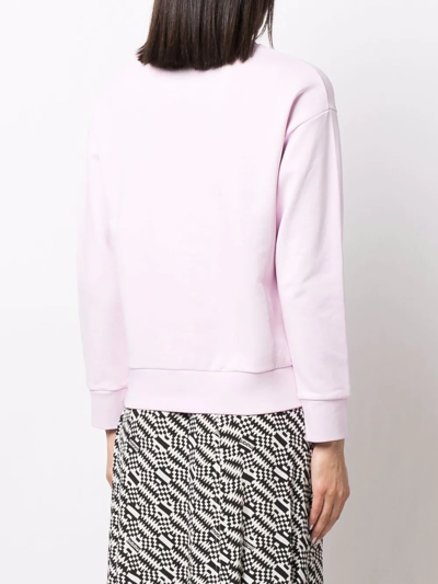 Shop Apc Annie Crew Neck Sweatshirt In Rosa