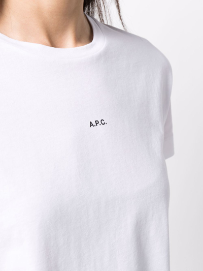 Shop Apc Jade Round Neck T-shirt In Weiss