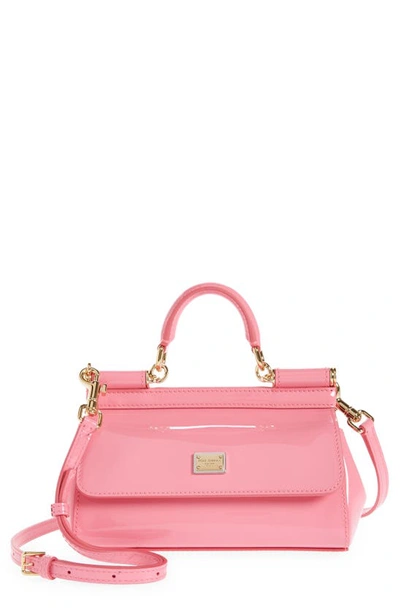 Dolce & Gabbana Small Miss Sicily East West Patent Leather Satchel