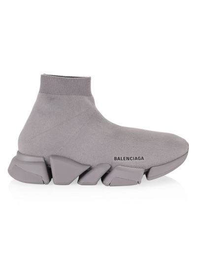 Shop Balenciaga Men's Speed Lt 2.0 Sneakers In Dark Grey