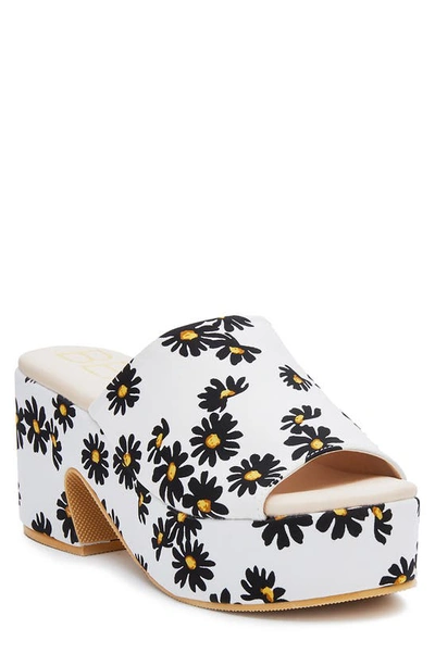Shop Coconuts By Matisse Terry Platform Sandal In White Daisy