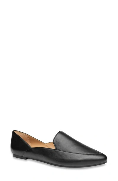 Shop Me Too Arina Faux Leather Flat In Black