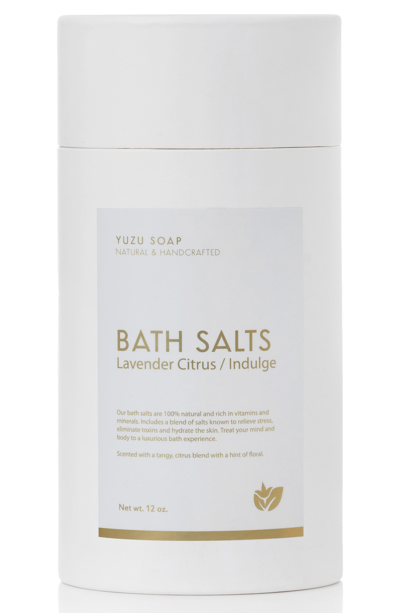 Shop Yuzu Soap Bath Salts Tube In Lavender Citrus