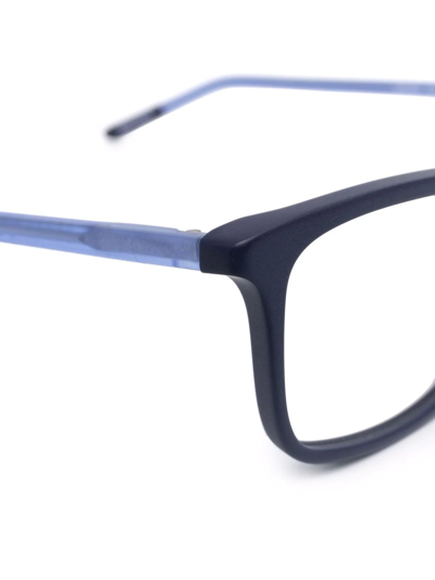 Nike Contrast Square-frame Glasses In Purple