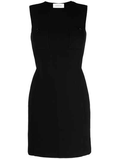 Shop Sportmax Patch-pocket Bodycon Dress In Black