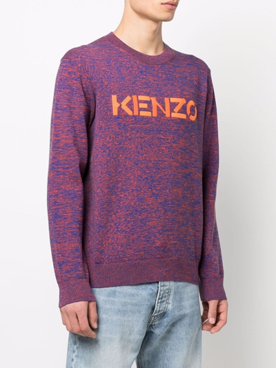 Shop Kenzo Sweater With Print In Red