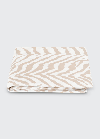 Shop Matouk Quincy Queen Fitted Sheet In Sand