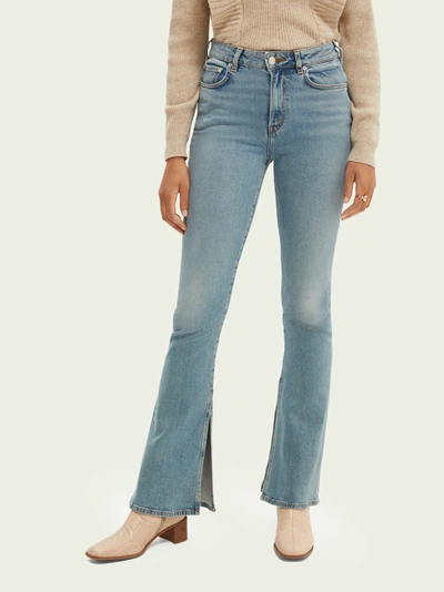 Scotch & Soda The Charm High-rise Flared Jeans - Free Spirit In Blue |  ModeSens