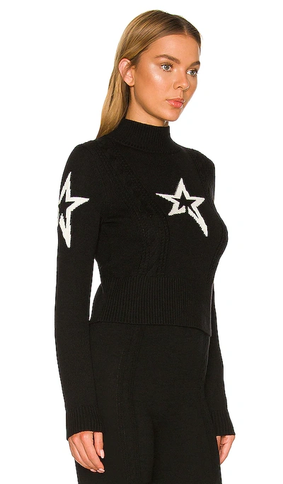 Shop Perfect Moment Cable Underwear Sweater In Black