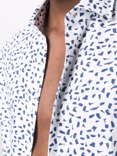 Shop Xacus Graphic-print Shirt In Weiss