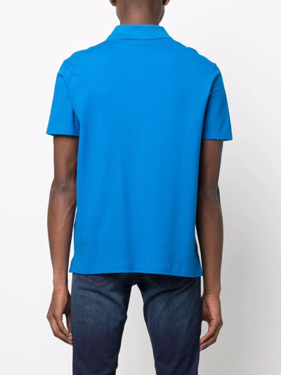 Shop Paul & Shark Chest Logo-patch Polo Shirt In Blau