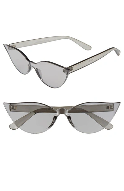 Shop Rad + Refined Mono Color Cat Eye Sunglasses In Black