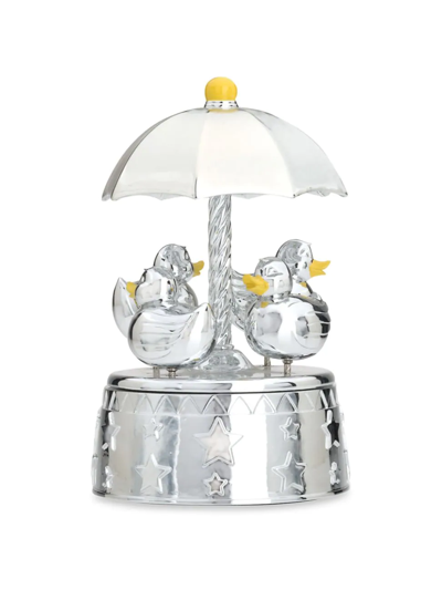 Shop Reed & Barton Something Duckie Silverplate Musical Carousel In Silver Plate