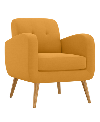 Shop Handy Living Kenneth Mid Century Modern Armchair In Mustard Yellow