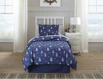 Shop Celeste Home Luxury Weight Cotton Flannel Sheet Set, Queen In Navy
