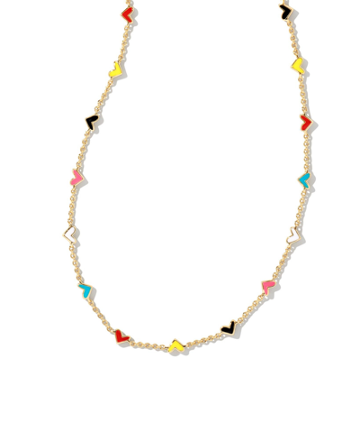 Kendra Scott Haven Heart Strand Necklace In Multi