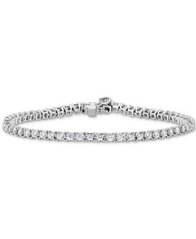 Macy's Diamond Tennis Bracelet (2 Ct. T.w.) In 14k White Gold In White Gold