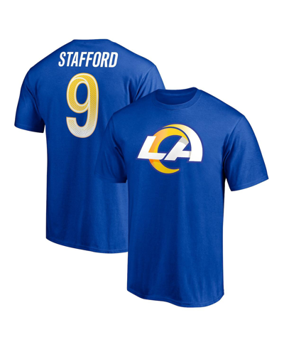 Fanatics Branded Matthew Stafford Royal Los Angeles Rams Player Icon T-shirt In Royal