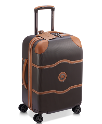 Shop Delsey Chatelet Air 2.0 21" Large Carry-on Spinner In Chocolate