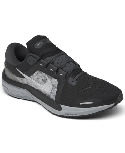 Shop Nike Men's Air Zoom Vomero 16 Running Sneakers From Finish Line In Black/anthracite/smoke Gray