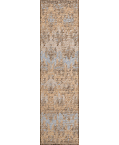 D Style Brisbane Br9 2'3" X 7'6" Runner Area Rug In Camel