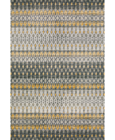 D Style Brisbane Washable Br1 5' X 7'6" Area Rug In Charcoal