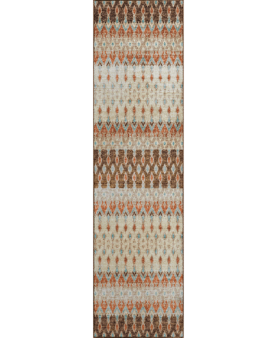 D Style Brisbane Br1 2'3" X 7'6" Runner Area Rug In Mocha