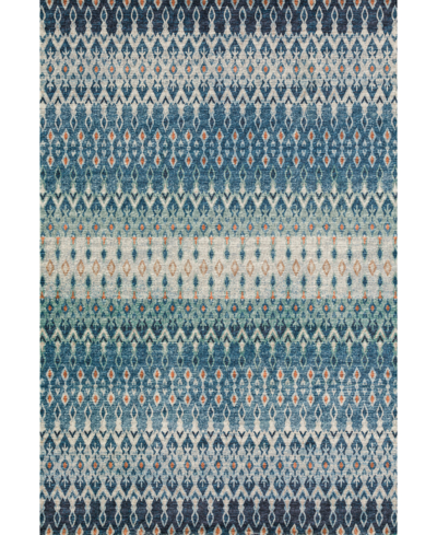 D Style Brisbane Washable Br1 8' X 10' Area Rug In Indigo