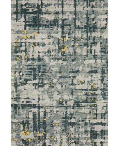 D Style Brisbane Washable Br5 8' X 10' Area Rug In Gold-tone