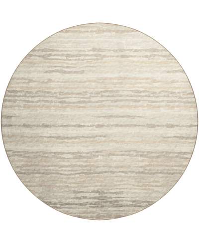 D Style Brisbane Br4 8' X 8' Round Area Rug In Ivory