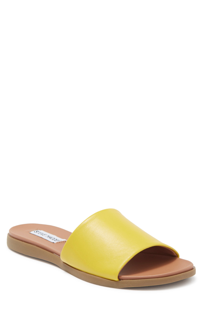 Shop Steve Madden Kailey Slide Sandal In Citron