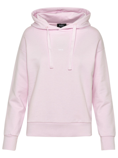 Shop Apc Pink Cotton Christina Sweatshirt
