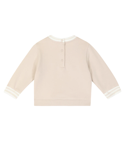 Shop Fendi Baby Printed Jersey Sweatshirt In Beige Baby