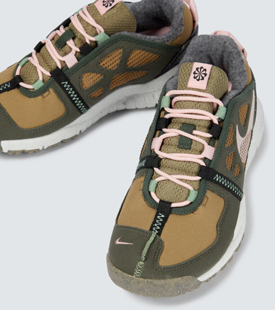 Shop Nike Free Terra Vista Sneakers In Brown Kelp/pink Glaze-sequoia