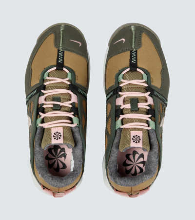 Shop Nike Free Terra Vista Sneakers In Brown Kelp/pink Glaze-sequoia