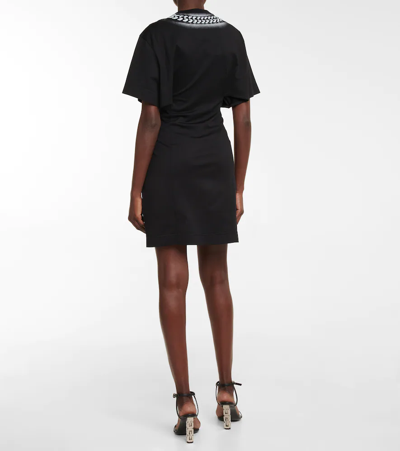 Givenchy Dress With 3d Chain Print In Black