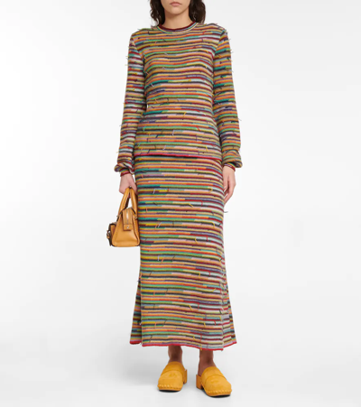 Shop Chloé Cashmere And Wool Sweater In Multicolor 1