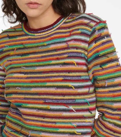 Shop Chloé Cashmere And Wool Sweater In Multicolor 1