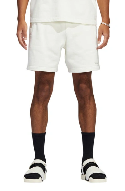 Shop Adidas Originals X Pharrell Williams Unisex Sweat Shorts In Off White