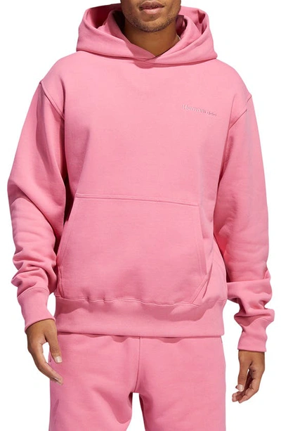Shop Adidas Originals X Pharrell Williams Unisex Basics Hooded Sweatshirt In Rose Tone