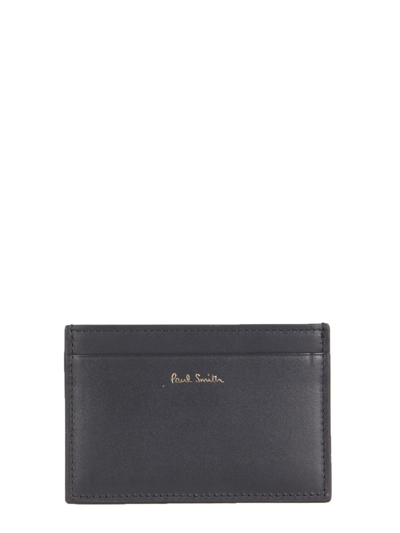 Shop Paul Smith Ps  Logo Embossed Striped Cardholder In Multi