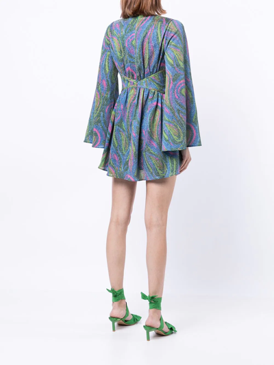 Shop Alice Mccall Swan Lake Abstract-print Mini Dress In Mehrfarbig