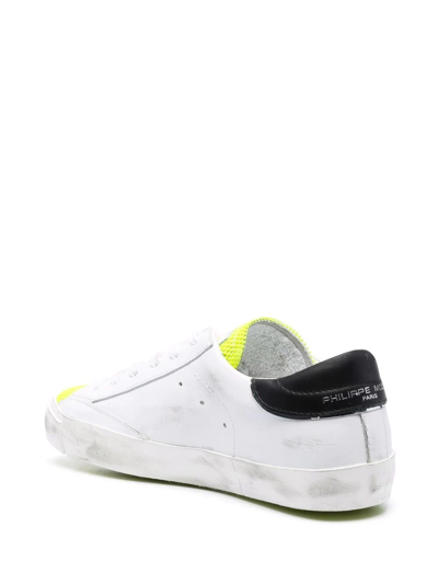 Shop Philippe Model Paris Prsx Broderie Sneakers In Weiss