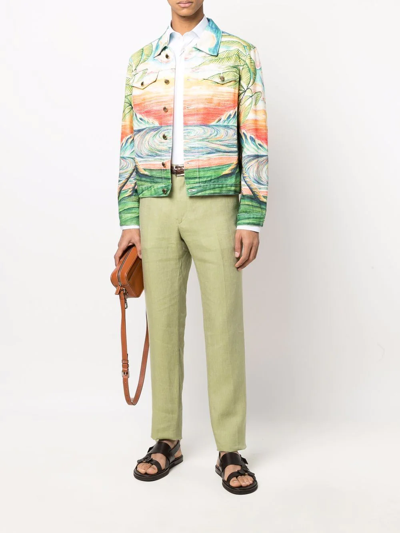 Etro Crisp White Long Sleeve Button-down Shirt In White