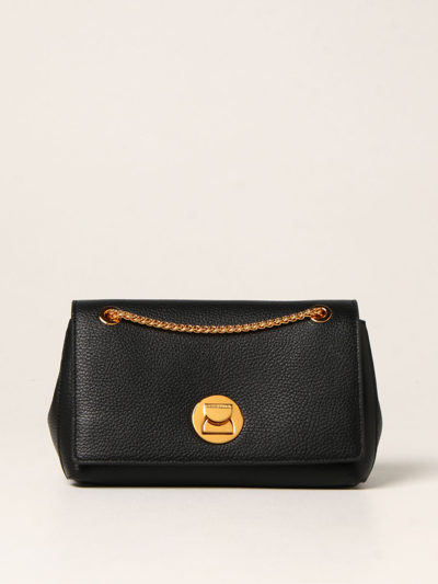 Coccinelle Liya Bag In Grained Leather In Schwarz | ModeSens